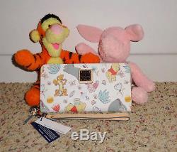 NWT Dooney & Bourke Disney Winnie The Pooh Wallet Wristlet Tigger Eeyore Piglet