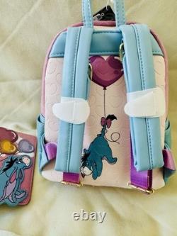 NWT Loungefly Disney Winnie the Pooh Eeyore Balloons Mini Backpack & Wallet Set
