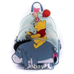 NWT Loungefly Winnie the Pooh 95th Anniversary Triple Pocket Mini Backpack