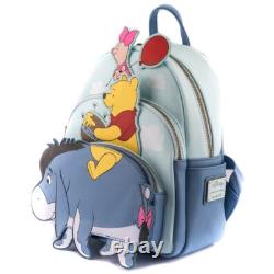 NWT Loungefly Winnie the Pooh 95th Anniversary Triple Pocket Mini Backpack
