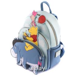 NWT Loungefly Winnie the Pooh 95th Anniversary Triple Pocket Mini Backpack