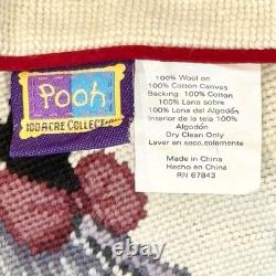 NWT Vintage Disney Winnie the Pooh Needlepoint Christmas Tree Skirt RARE HTF