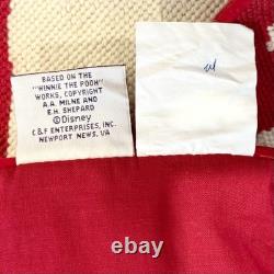 NWT Vintage Disney Winnie the Pooh Needlepoint Christmas Tree Skirt RARE HTF