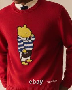 NWTRowing Blazers x Winnie The Pooh Men's Size M Rugby Pooh Cotton Merino