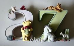 New Classic Pooh A-Z Bookends Michel & Co Disney Set NIB A & Z Letters