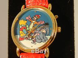 New Disney Holiday Christmas Musical Winnie The Pooh Tigger Eeyore Piglet Watch