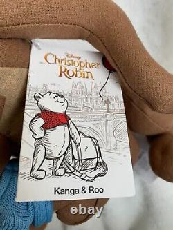 New Disney Parks Christopher Robin Movie Winnie The Pooh Kanga & Roo Plush