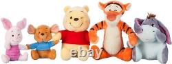 New Disney Parks Winnie the Pooh Winking Expressions Plush Gift Set New with Bo