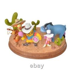 New Disney Store Japan Winnie the Pooh Paw and Order Figure Western Eeyore