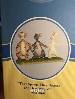 New Disney They Spring They Bounce & Hop Around Figurine Tigger Rabbit Kanga Roo