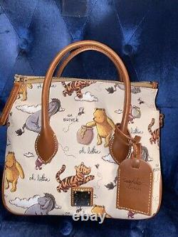 New Dooney and Bourke Winnie the Pooh Vintage Fold Over Satchel Crossbody Bag