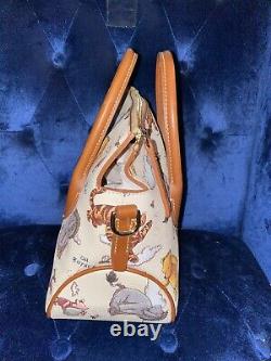 New Dooney and Bourke Winnie the Pooh Vintage Fold Over Satchel Crossbody Bag
