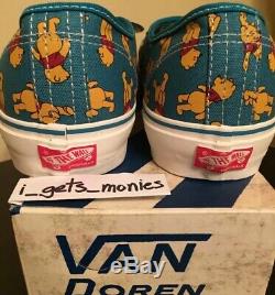 New Vans Disney OG Authentic LX Winnie The Pooh Size 10 Originals nib DS Cab