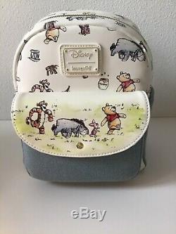New With Tags Loungefly Disney Winnie The Pooh Denium Mini Backpack