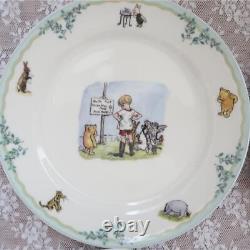 Noritake Disney Winnie the Pooh Classic Dish 4 Plate Piglet Tigger Rabbit F/S JP