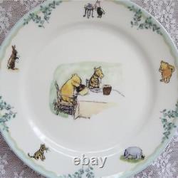 Noritake Disney Winnie the Pooh Classic Dish 4 Plate Piglet Tigger Rabbit F/S JP