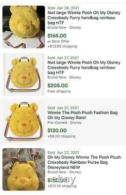 OH MY DISNEY Winnie the Pooh Plush Purse Bag Crossbody NWT