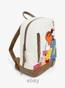 Official Loungefly Disney Winnie the Pooh Chenille Mini Backpack Bag New