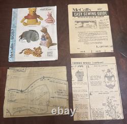 Original 1965 RARE Winnie The Pooh Plush Sewing Pattern McCall 8087 Tigger UNCUT
