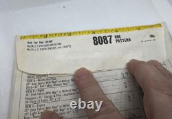 Original 1965 RARE Winnie The Pooh Plush Sewing Pattern McCall 8087 Tigger UNCUT