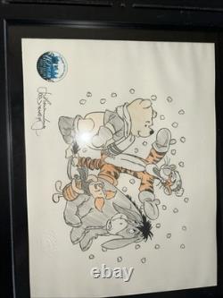 Original Sketch Of Eeyore, Tigger And Winnie The Pooh. Disney. Signed