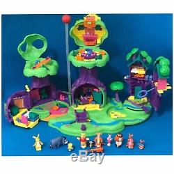 POLLY POCKET Winnie The Pooh 100 Acre Wood Play Set 100% Complete