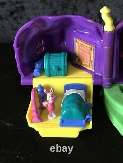 POLLY POCKET Winnie The Pooh 100 Acre Wood with 8 Figures