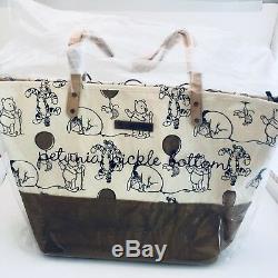 Petunia Pickle Bottom Winnie the Pooh and Pals Sketch Tote Travel Bag Purse NEW