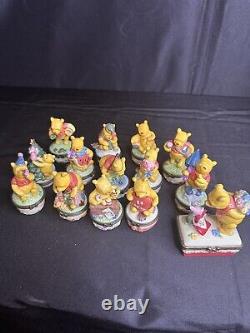 Pooh Bear Trinkets Lot Disney Designed By Midwest Of Cannon Falls 14 Pieces