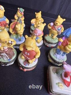 Pooh Bear Trinkets Lot Disney Designed By Midwest Of Cannon Falls 14 Pieces