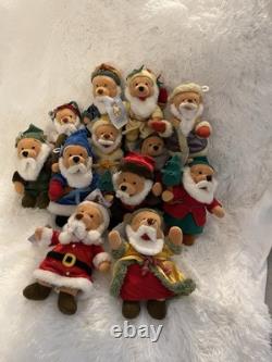 Pooh International 12 Days Santa Collection, With Country Outfits And Tags On