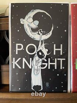 Pooh Knight Set AP Glow Metal, Red And blue Foils! Skottie Young Homage