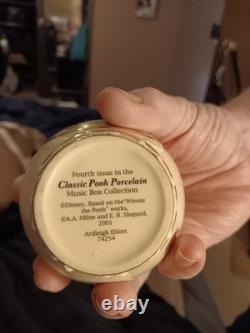 Porcelain Vintage Winnie The Pooh Musical Honey Pots Designed By Arleigh Elliot