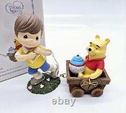 Precious Moments Disney Winnie The Pooh Birthday Train Figurine in Box