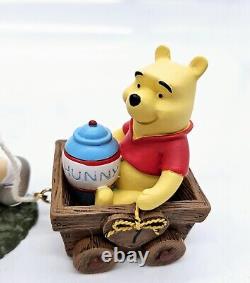 Precious Moments Disney Winnie The Pooh Birthday Train Figurine in Box