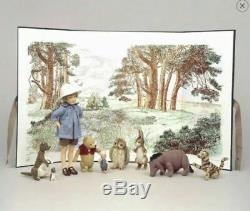 R. John Wright Complete Pocket Pooh Set with lithograph backdrop