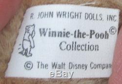 R. John Wright Dolls / Walt Disney Co. Jointed Mohair Winnie The Pooh Bear 18