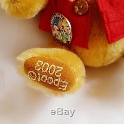 RARE 12 HERMANN 2003 DISNEY CONVENTION Winnie the Pooh bear 10/100 jointed