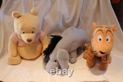 RARE Classic Winnie the Pooh, Tigger & Eeyore Plush Set