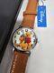 Rare Disney Winnie The Pooh Watch With Circling Bees New Tested Working In Case