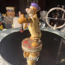 RARE Disney Tigger Artist Painter Winnie The Pooh Works Figurine Beret Hat