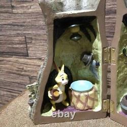 RARE Disney Winnie the Pooh Keychain Box Rabbit House Figurine Discontinued
