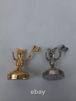 RARE Disney Winnie the Pooh Pewter Chess Set + Marble Board
