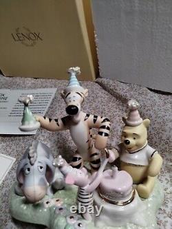 RARE! Pooh's very special birthday lenox figurine