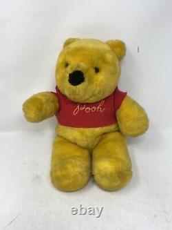 RARE! TAG ERROR! Vintage Walt Disney Sears Winnie The Pooh Plush Bear Sears