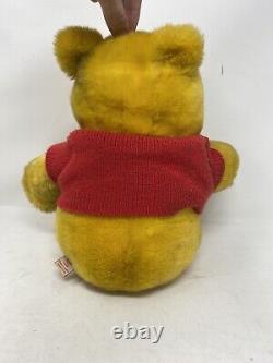 RARE! TAG ERROR! Vintage Walt Disney Sears Winnie The Pooh Plush Bear Sears