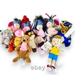RARE Vintage 29 Disney Store Mini Bean Bag Plush 8 Winnie the Pooh Characters