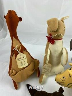 RARE Vintage AGNES BRUSH Winnie The Pooh Set Pre Disney Stuffed Animals EXC COND