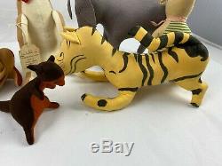 RARE Vintage AGNES BRUSH Winnie The Pooh Set Pre Disney Stuffed Animals EXC COND
