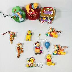 RARE Vintage Disney Winnie the Pooh Lot Of 11 Ornaments HTF